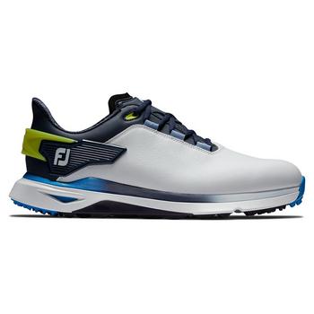 FootJoy Men's Pro/SLX Golf Shoe, White/Navy/Blue, 9 UK-image