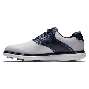 FootJoy Traditions Golf Shoes - White/Navy/Multi - main image