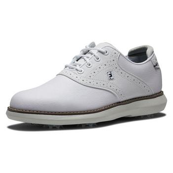 FootJoy Traditions Junior Golf Shoes - White/Grey - main image