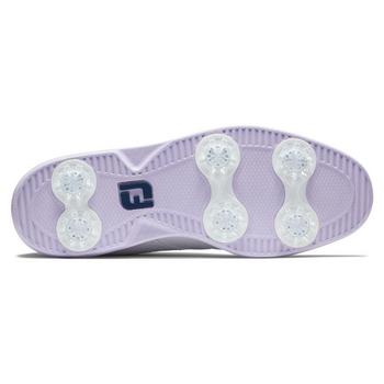 FootJoy Traditions Womens Golf Shoes - White/Navy/Purple - main image