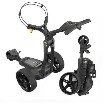 PowaKaddy FX1 Black Electric Golf Trolley 2024 - Extended Lithium - main image