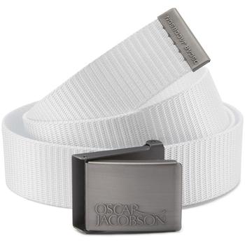 Oscar Jacobson Webbing Golf Belt - White