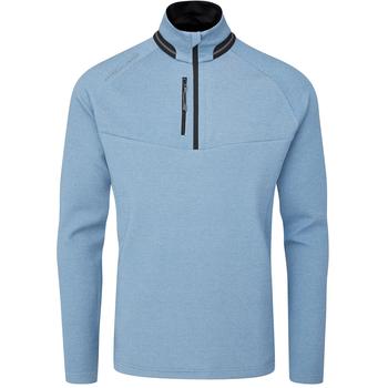 Oscar Jacobson Thomson Mid Layer Golf Jumper - Light Blue - main image