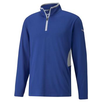 Puma Rotation 1/4 Zip Golf Jumper - Mazarine Blue - main image