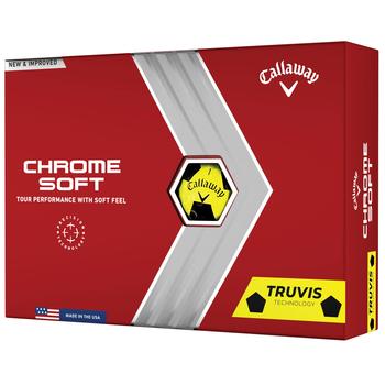 Callaway Chrome Soft Truvis Golf Balls - Yellow/Black - main image