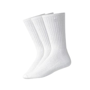 Footjoy Comfort Sof Crew 3 Pair Sock Pack - White - main image