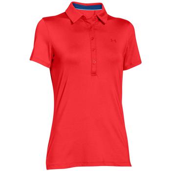 Under Armour Ladies Zinger Short Sleeve Polo - Rocket Red - main image