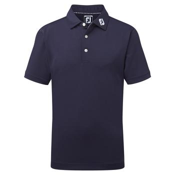 FootJoy Junior Solid Pique Golf Shirt - Navy - main image