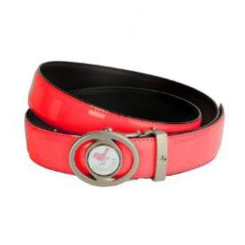 Girls Golf Adjustable Length Belt - Rose Red - main image