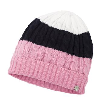 Green Lamb Hope Lined Stripe Beanie - Pink