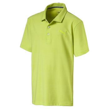 Puma Junior Pounce Aston Golf Polo Shirt - Acid Lime - main image