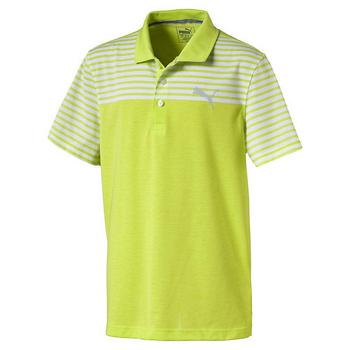Puma Clubhouse Junior Golf Polo Shirt - Lime - main image