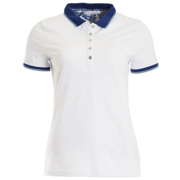 Green Lamb Patsy Jersey Club Polo - White / Ocean - main image