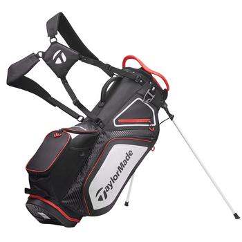 TaylorMade 8.0 Golf Stand Bag - Black/White/Red - main image