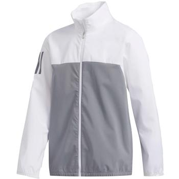 adidas Boys Provisional Waterproof Jacket - White/Grey