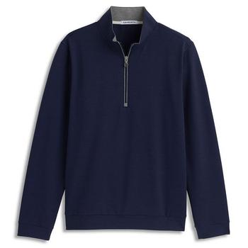 Ashworth French Terry 1/4 Zip Golf Sweater - Driver Navy - main image