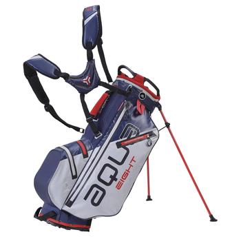 Big Max Aqua Eight Waterproof Stand Bag - Silver/Navy/Red - main image