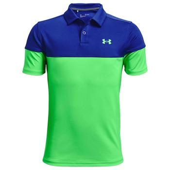 Under Armour Boys Performance Blocked Golf Polo Shirt - Blue - main image