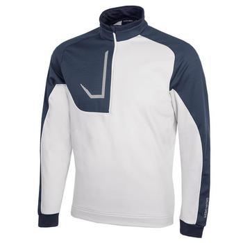 Galvin Green Daxton INSULA Half Zip Golf Sweater - Navy/Cool Grey/White - main image