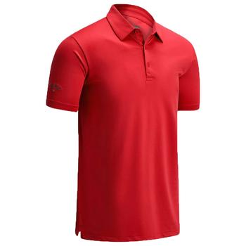 red golf polo