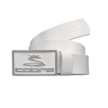 Cobra Enamel Fitted Belt - White - main image