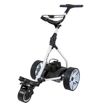 Ben Sayers Electric Golf Trolley - White/Blue 18 Hole Lithium - main image