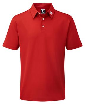 FootJoy Stretch Solid Pique Shirt - Red - main image