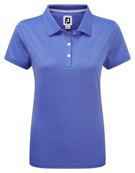 FootJoy Womens Stretch Pique Solid Shirt - Periwinkle