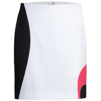 Girls Golf Roundabout Colourblock Skort - White/Black/Rose - main image