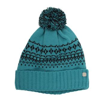 Green Lamb Helen Lined Fairisle Beanie Hat - Lagoon - main image