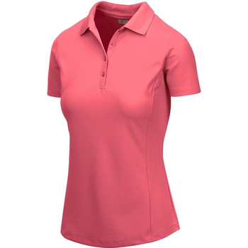 Greg Norman Ladies Short Sleeve Play Dry Protek Micro Pique Polo Shirt - Pink Blush
