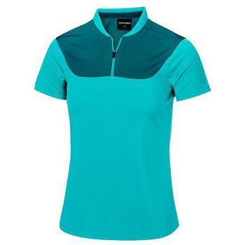 Galvin Green Marlene Ventil8 Half Zip Golf Polo Shirt - Jade/Peacock - main image