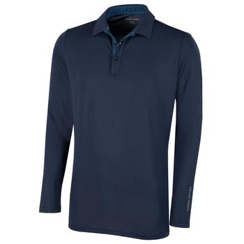 Galvin Green Marwin Long Sleeve Golf Polo Shirt - Navy - main image