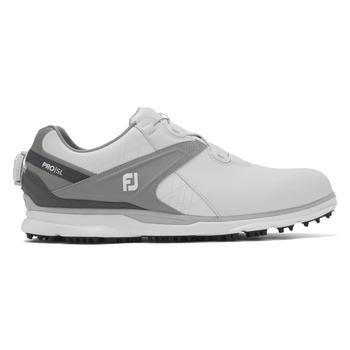 FootJoy Mens Pro SL BOA 2021 Golf Shoe - White/Grey - main image