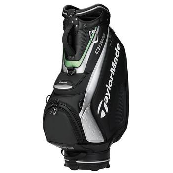 TaylorMade Qi35 Tour Staff Golf Bag - Black/Silver/Green - main image