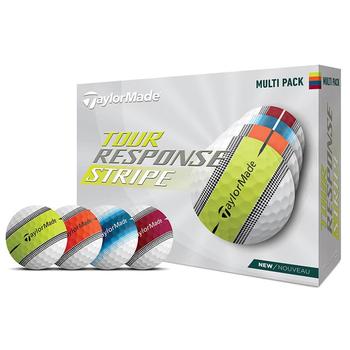 TaylorMade Tour Response Multi Stripe Golf Balls - White - main image