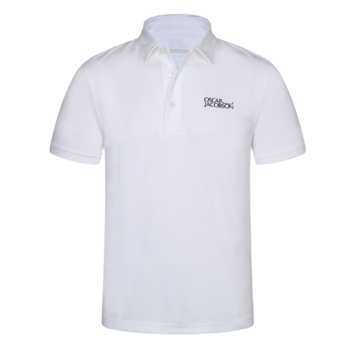 Oscar Jacobson Collin Tour Poloshirt - White Front - main image