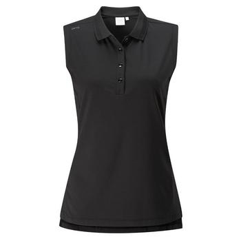 Ping Ladies Solene Sleeveless Golf Polo - Black - main image