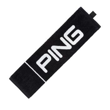 Ping Tri-Fold Towel - Black/White - main image