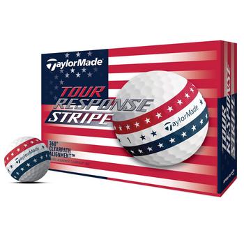 TaylorMade Tour Response Stripe Golf Balls - USA Stars and Stripes - main image