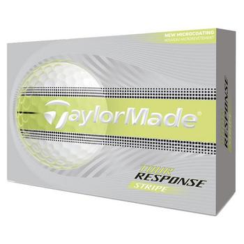 TaylorMade Tour Response Stripe Golf Balls - White/Yellow (4 For 3) - main image