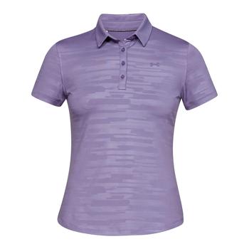 Under Armour Womens Zinger Short Sleeve Novelty Polo - Purple main - main image