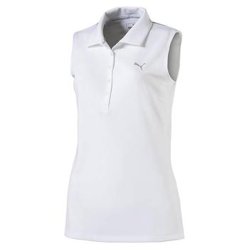 Puma Women's Pounce Sleeveless Polo - Bright White - main image