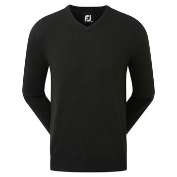 FootJoy Wool Blend V-Neck Sweater - Black - main image