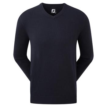 FootJoy Wool Blend V-Neck Sweater - Navy