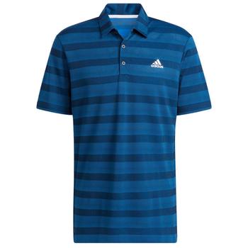 adidas 2 Colour Stripe Golf Polo - Navy - main image