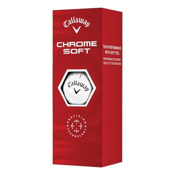 Callaway Chrome Soft Golf Balls - 3-Ball Sleeve