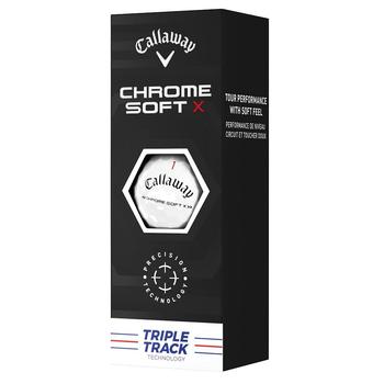 Callaway Chrome Soft X Triple Track Golf Balls - 3-Ball Sleeve - main image