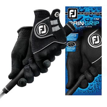 FootJoy RainGrip Men's Golf Glove Pair - Black - main image