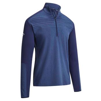 Callaway Lightweight Water-Repellent Heathered Golf Pullover - Blue